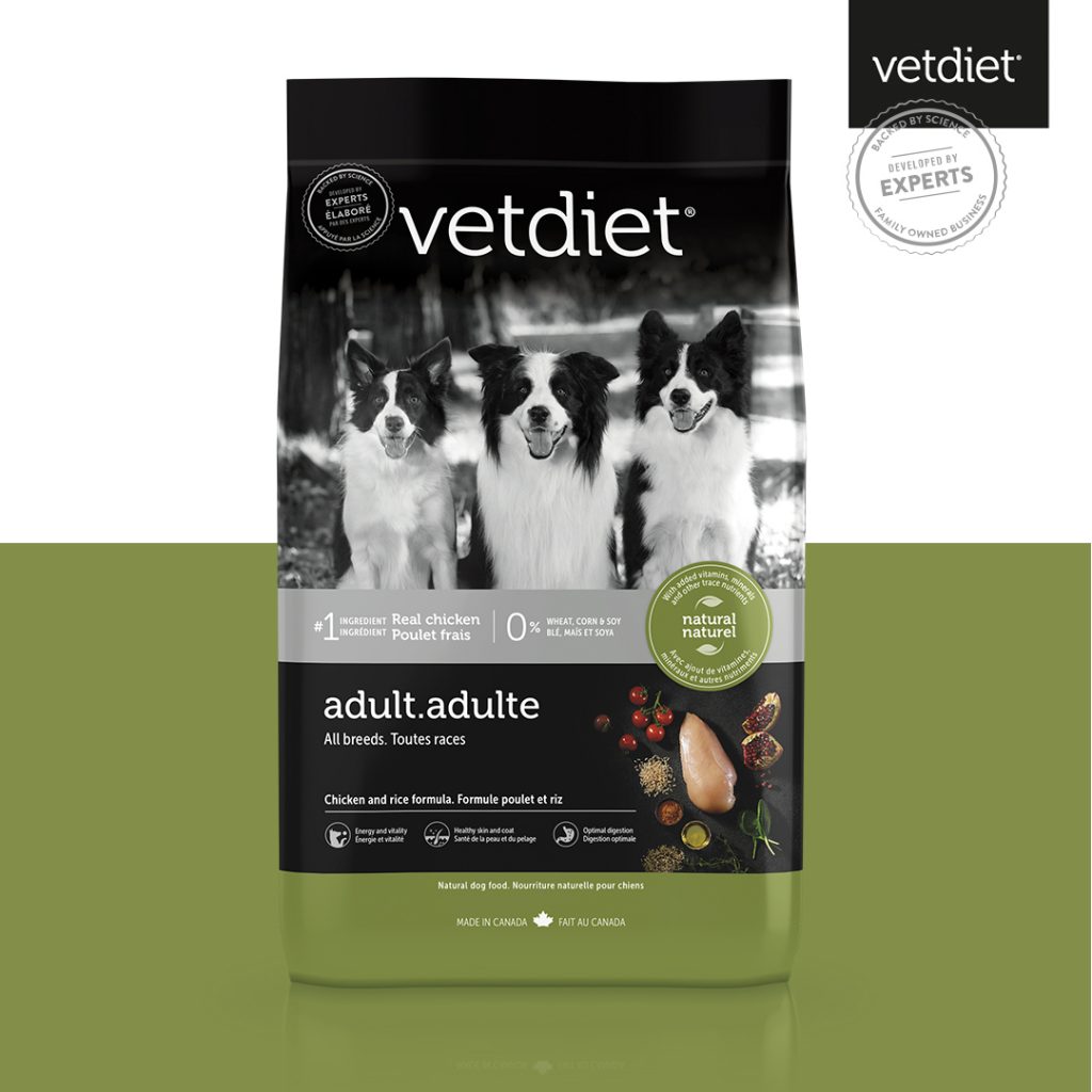 Vetdiet chicken and rice dry dog food