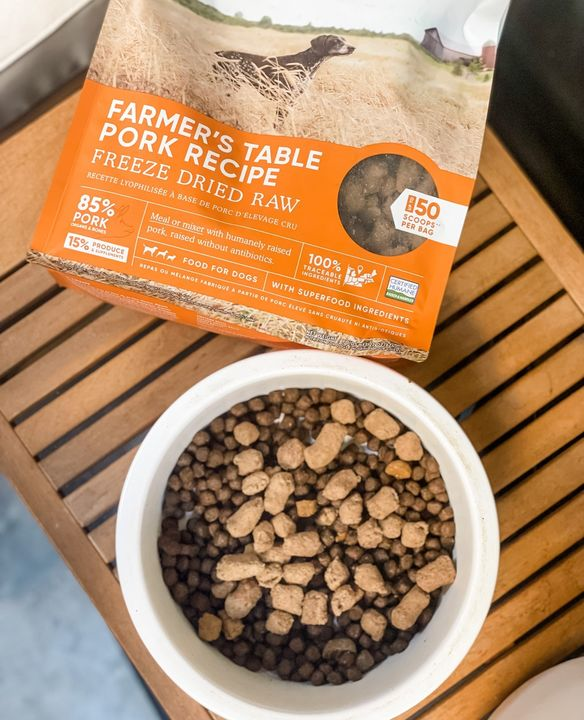 Open Farm Farmer's Table Pork Recipe Freeze-dried Raw dog food
